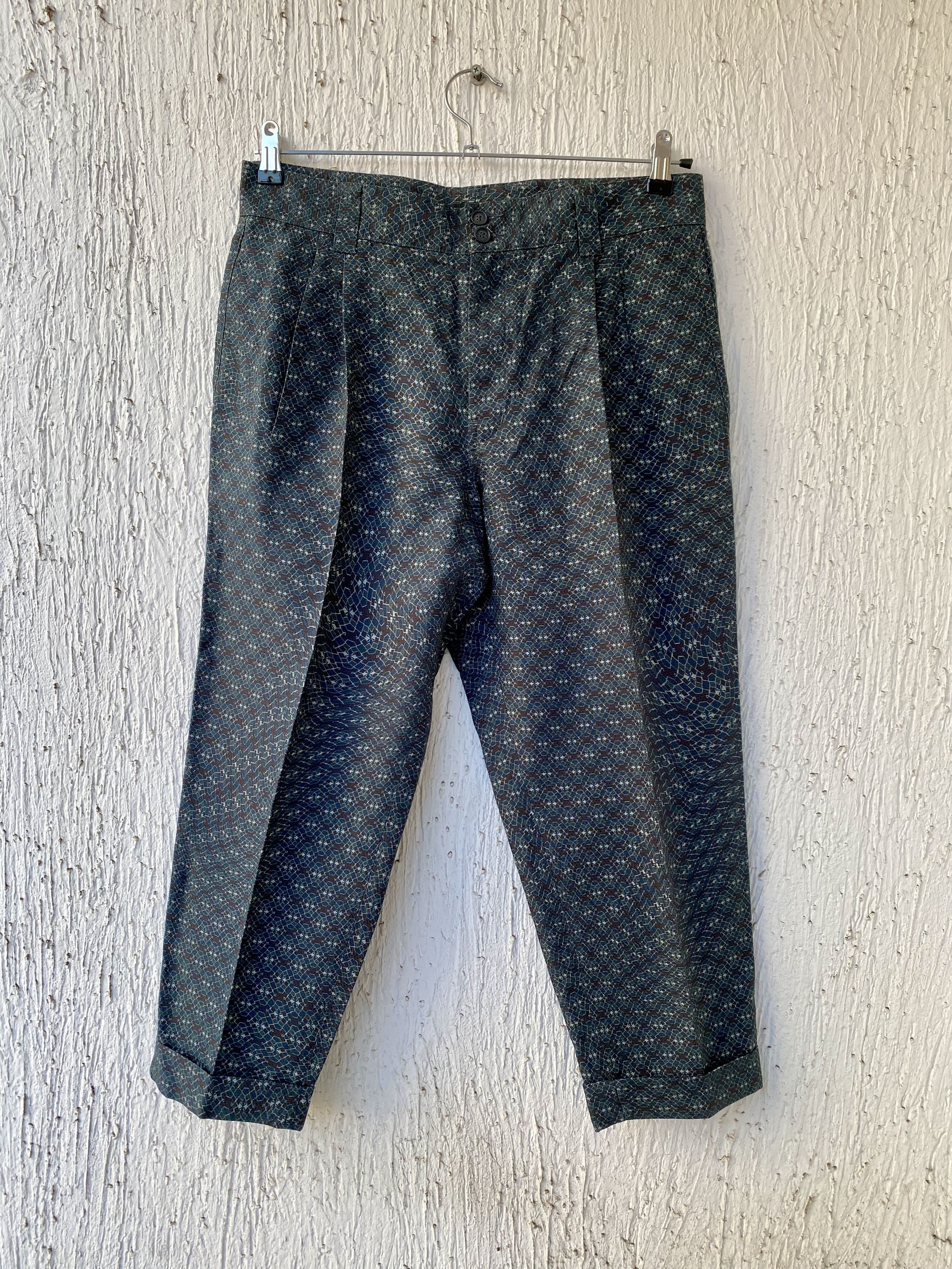 Dolce & Gabbana geomteric print cropped pant Size US 32 / EU 48 - 1 Thumbnail