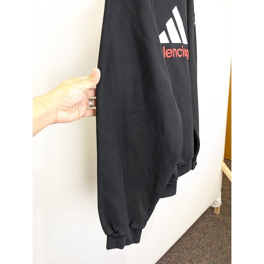 Adidas × Balenciaga o1rshd1 Sweatshirts in Black Size US L / EU 52-54 / 3 - 6 Thumbnail
