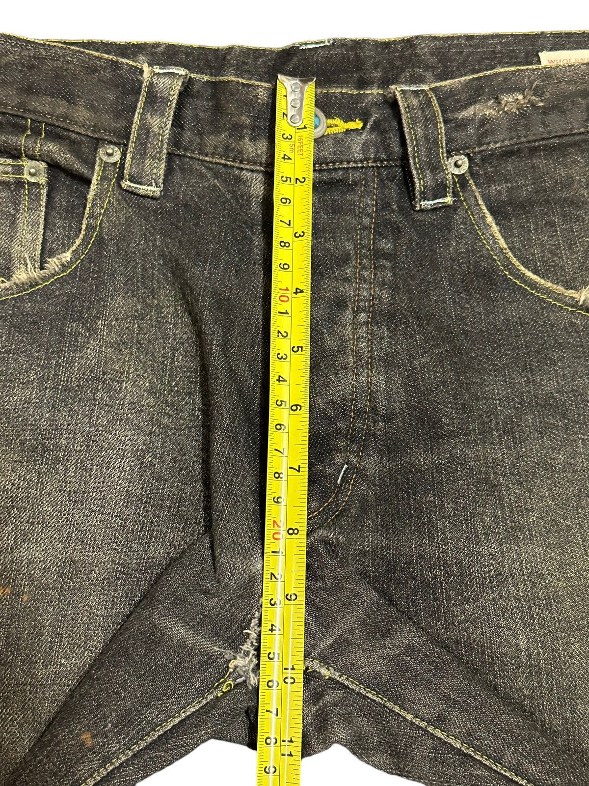 JNCO Vintage Japanese Brand Mud Faded Wash Style Loose Jeans Size US 34 / EU 50 - 14 Thumbnail
