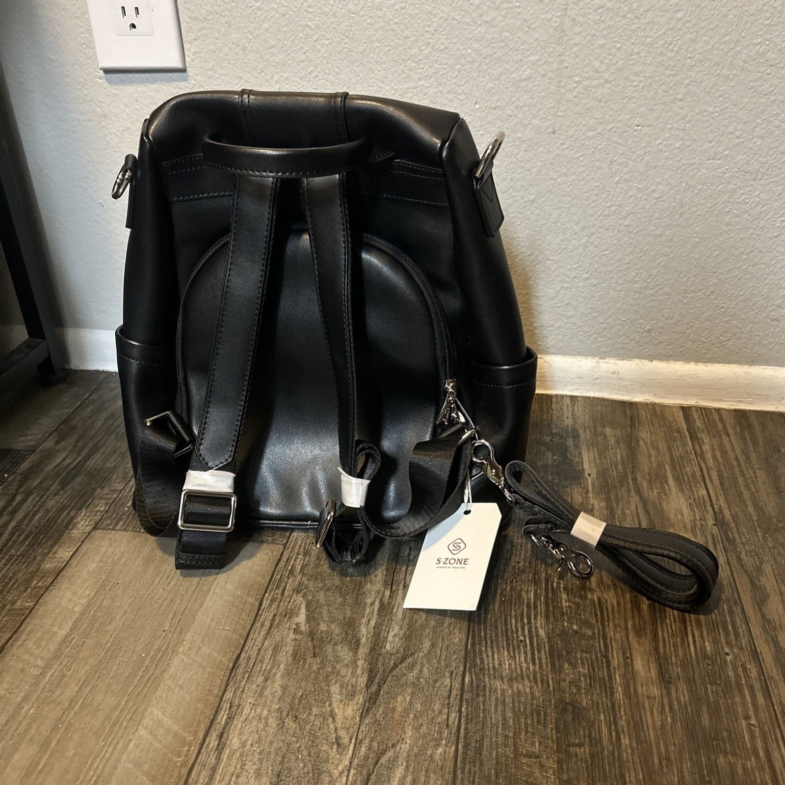 Vintage Leather Backpack Purses Antitheft Soft Rucksack Ladies Size ONE SIZE - 1 Thumbnail