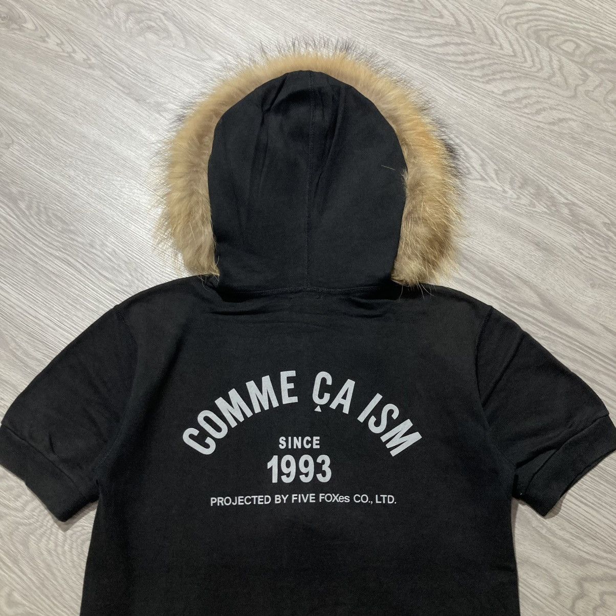 20471120 2000s Comme Ca Ism Short Slevee Fur Ziphoodie Punk Style Size US S / EU 44-46 / 1 - 9 Thumbnail