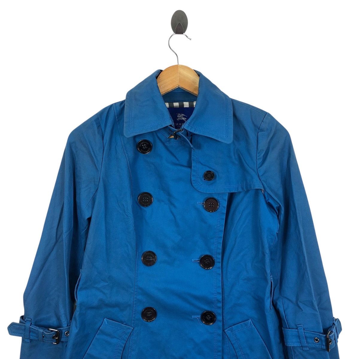 Burberry × Vintage Vintage Luxury BURBERRY LONDON BLUE Double Breasted Coat Size S / US 4 / IT 40 - 3 Thumbnail