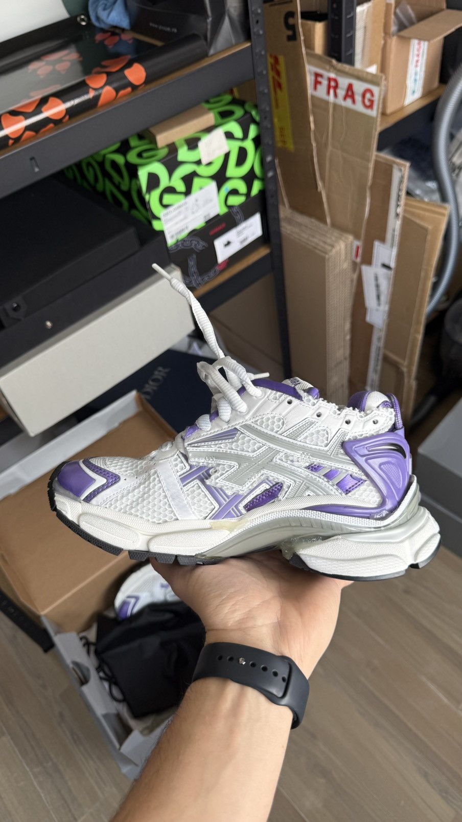 Balenciaga Balenciaga Runner White Purple 37 Size US 7 / IT 37 - 3 Thumbnail