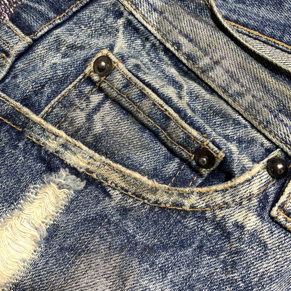 Japanese Brand 2000s Midas Flare Distressed Y2k Punk Vkeii Lgb Style Size US 31 - 3 Thumbnail