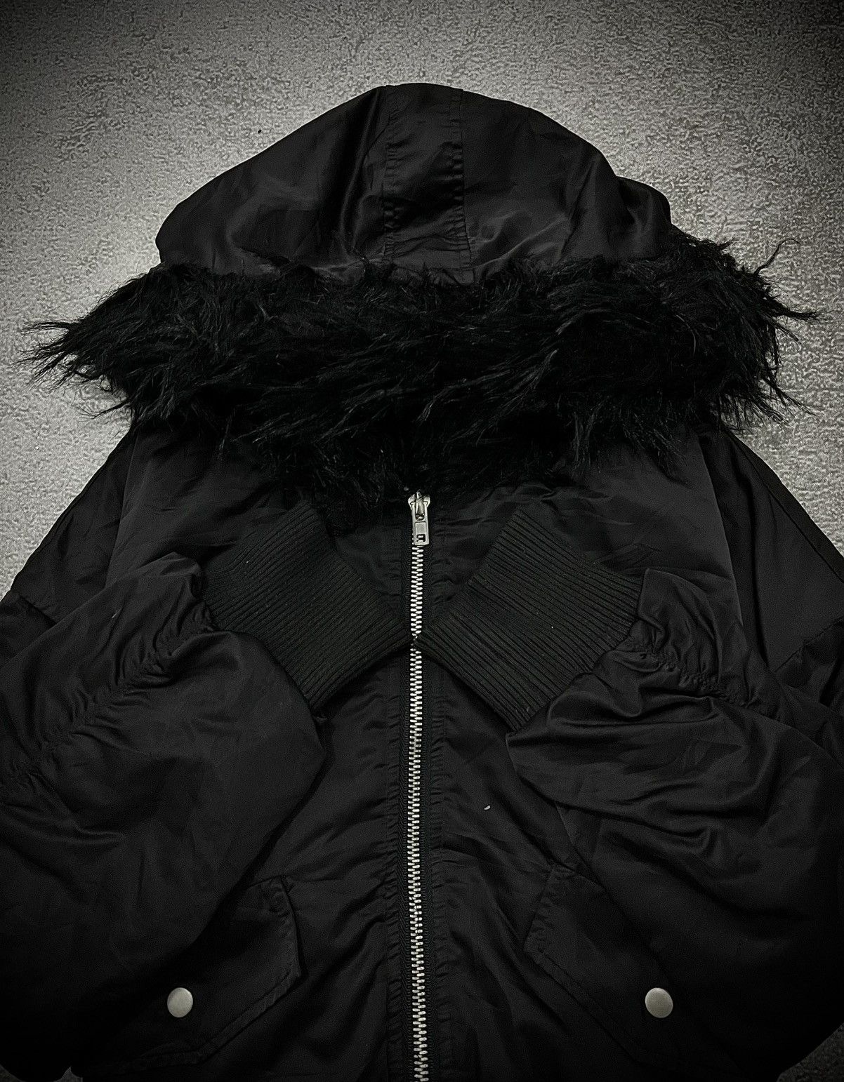 Japanese Brand Japanese ENVYM Zip Fur Hood Jacket GOA Style Size US M / EU 48-50 / 2 - 2 Thumbnail