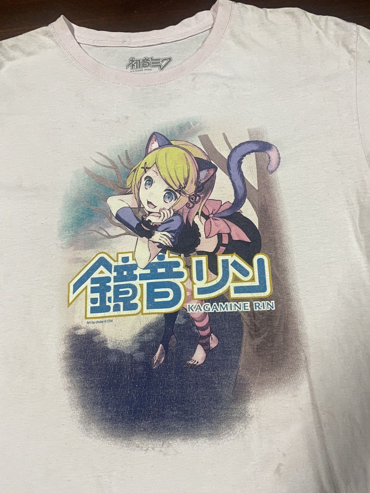 Anime Vintage Hatsune Miku kagamine rin Japan Anime Tee Size US L / EU 52-54 / 3 - 4 Thumbnail