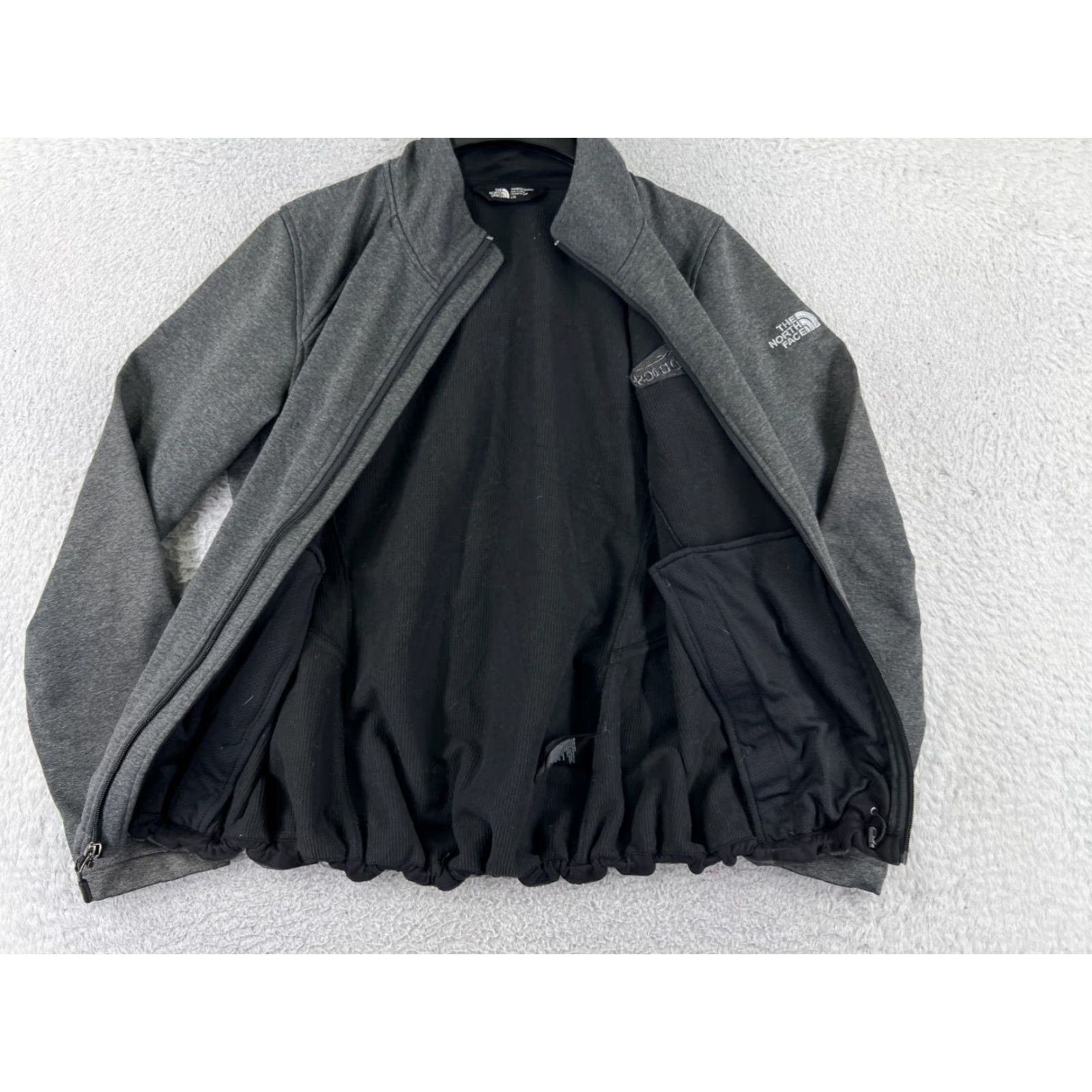 The North Face The North Face Jacket Women L Gray Zip Mock Neck Polyester Fleece Cozy Warm Size L / US 10 / IT 46 - 5 Thumbnail