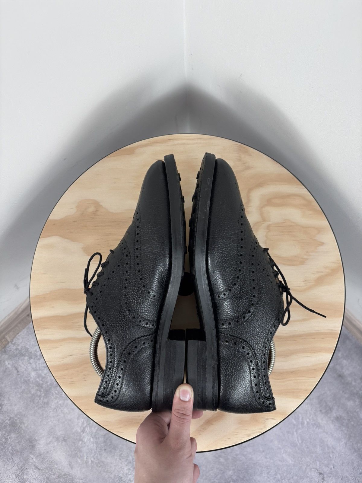 These Glory Days These Glory Days Bespoke Men’s Black Leather Oxford Shoes Size US 8 / EU 41 - 15 Thumbnail