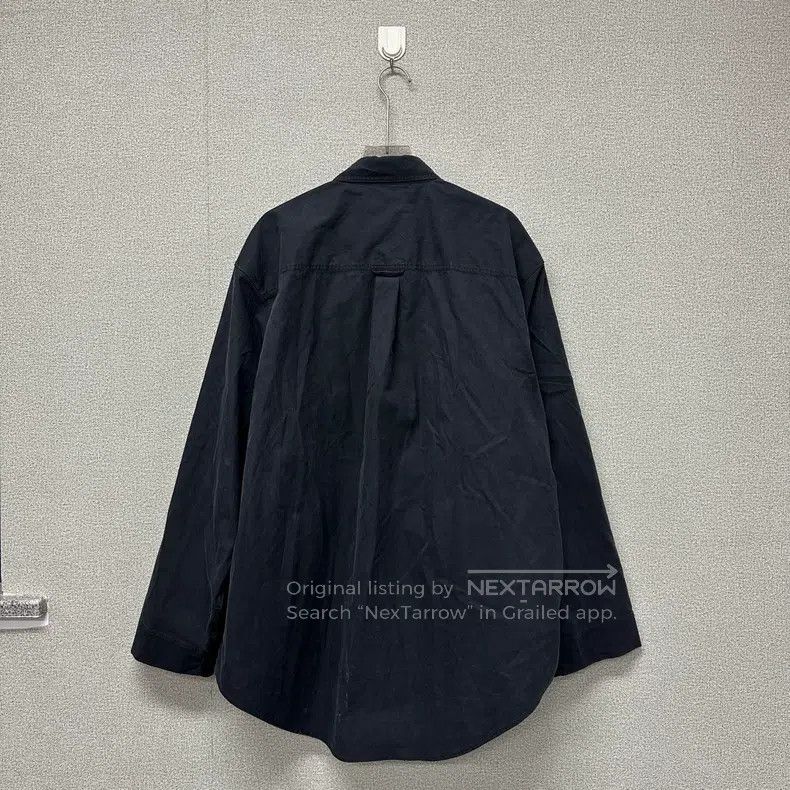 Balenciaga Balenciaga Black Wrinkled Canvas Work Jacket Size US XS / EU 42 / 0 - 2 Thumbnail