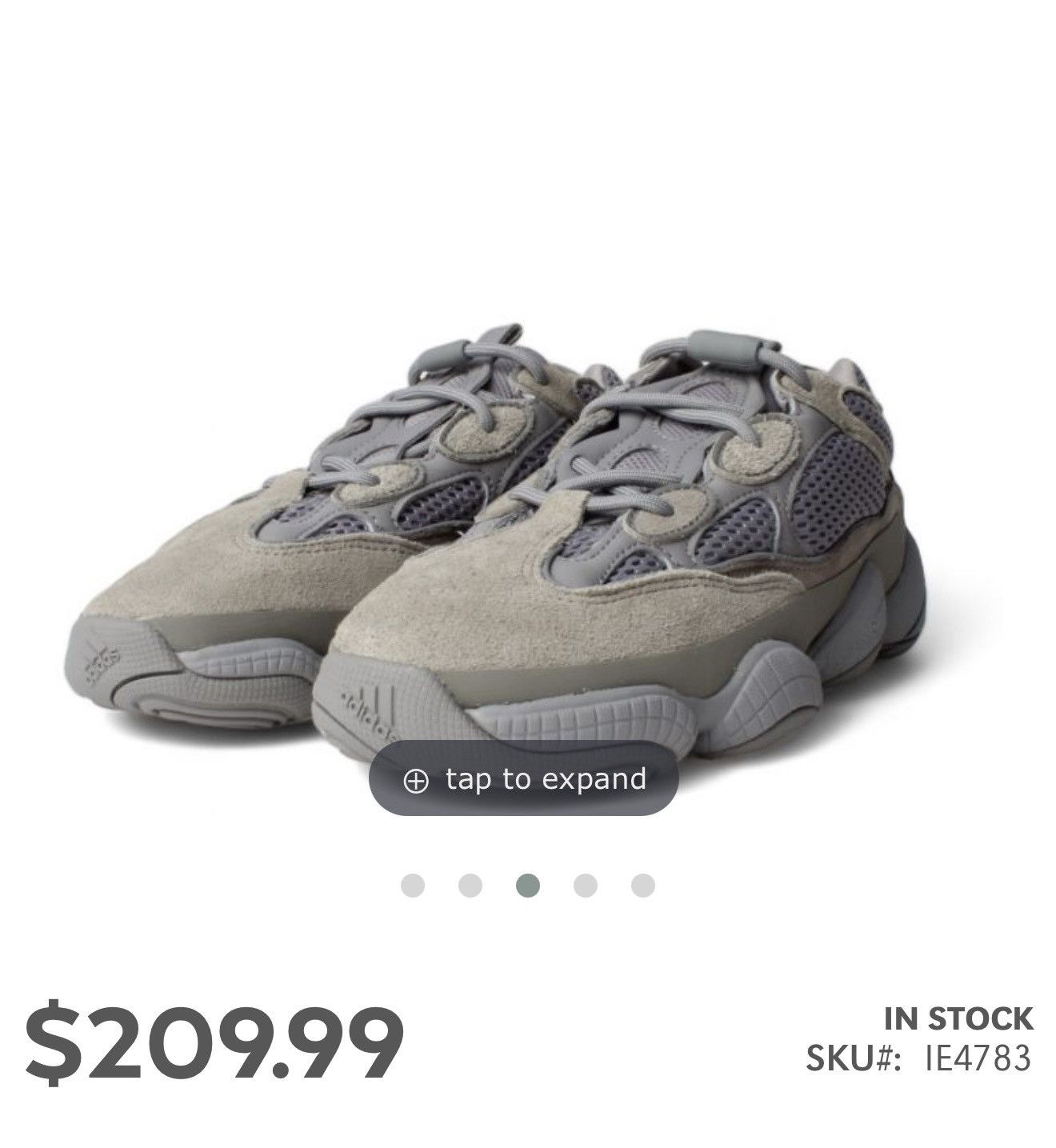 Adidas Adidas YEEZY 500 Salt EE7287 US 12 Size US 12 / EU 45 - 10 Thumbnail