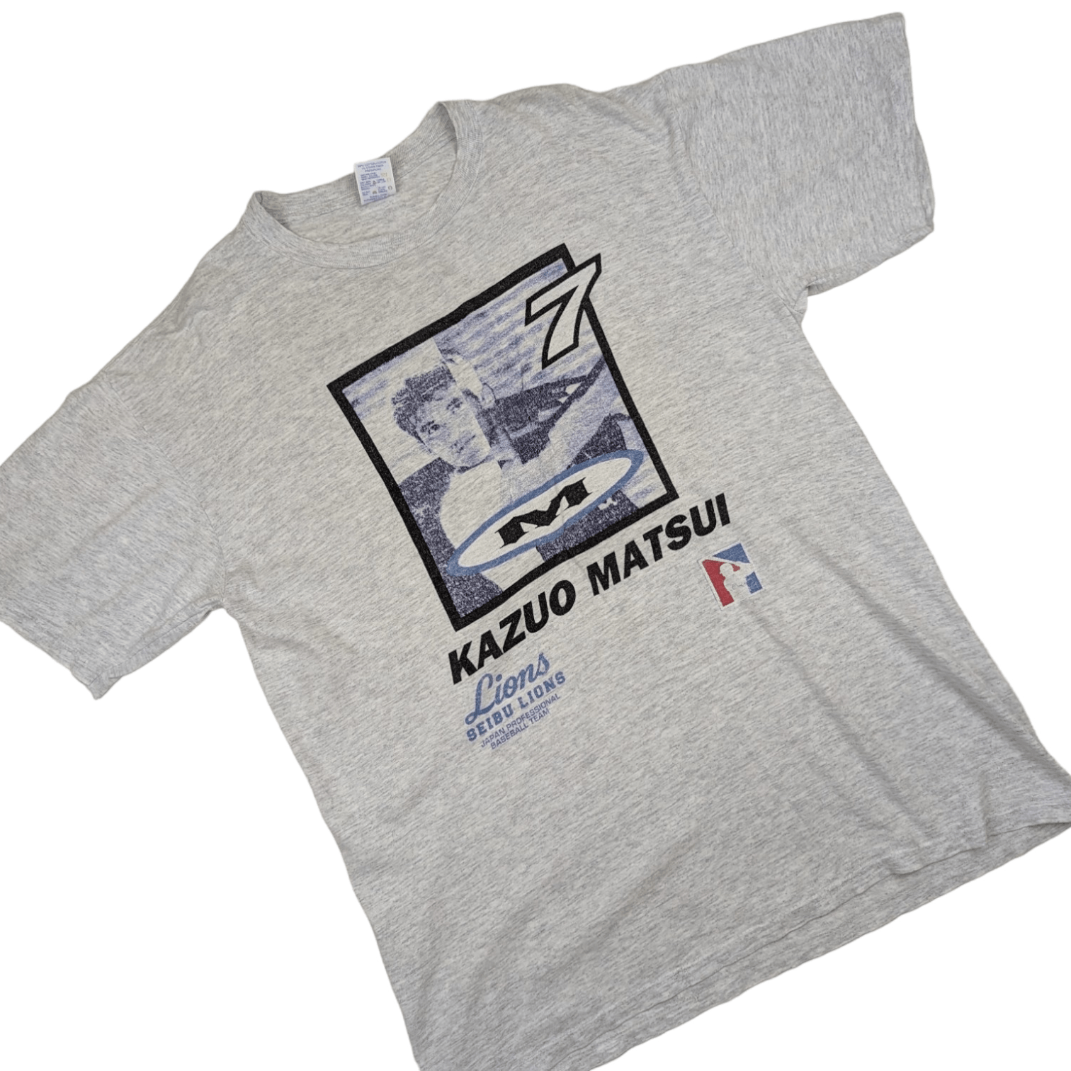 MLB Vintage 2000's KAZUO MATSUI Seibu Lions MLB T Shirt Size US L / EU 52-54 / 3 - 2 Thumbnail