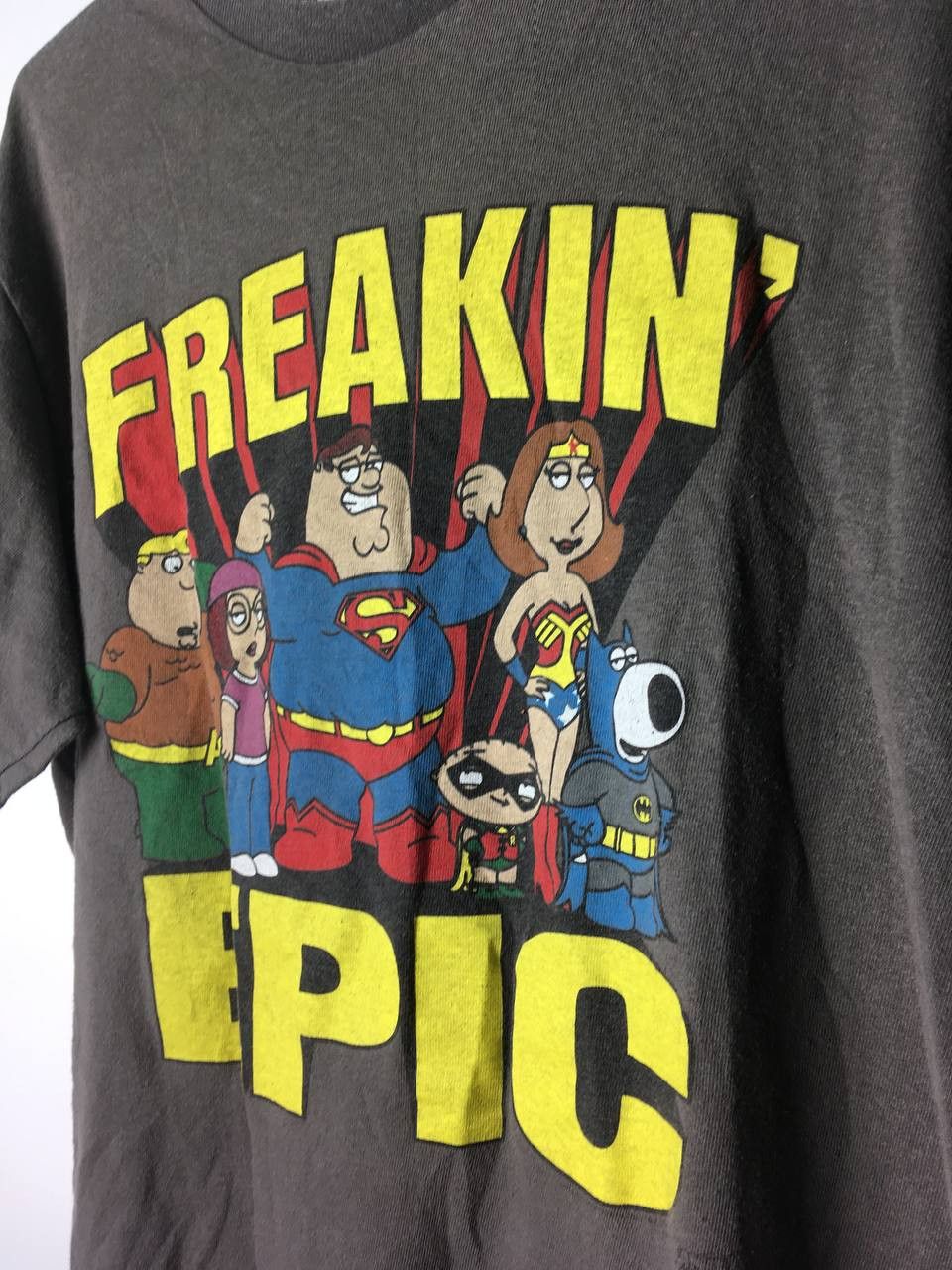 Cartoon Network Freakin Epic Family Guy Superfriends DC Comics Gray T-shirt Size US L / EU 52-54 / 3 - 3 Thumbnail