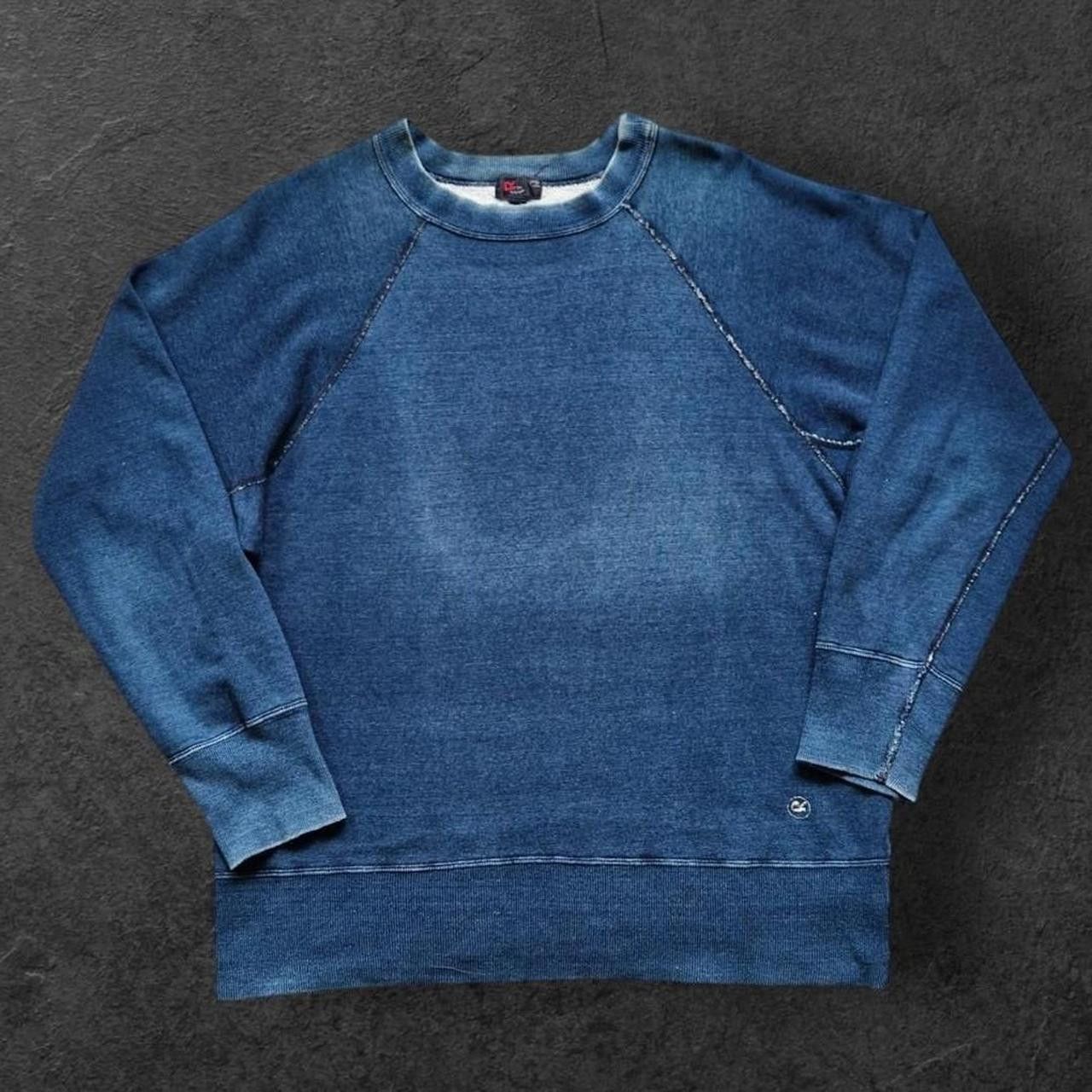 45rpm vintage 45RPM indigo dyed loop wheel raglan sweatshirt Size US XL / EU 56 / 4 - 1 Thumbnail