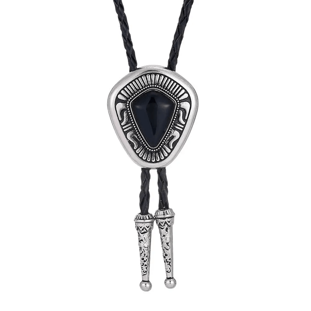 Cowboy Equipment Natural Turquoise Water Drop Diamond Shape Rope Bolo Tie Size ONE SIZE - 3 Thumbnail