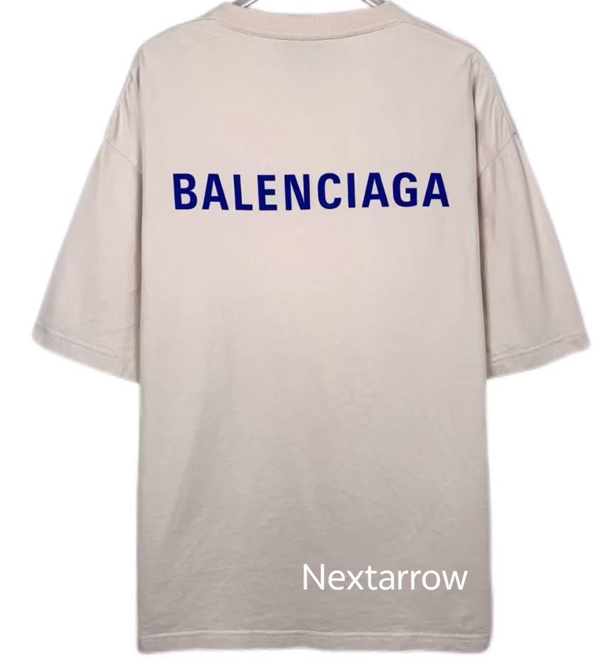 Balenciaga Balenciaga 21 Logo letter print round neck off white cotton Size US M / EU 48-50 / 2 - 2 Thumbnail