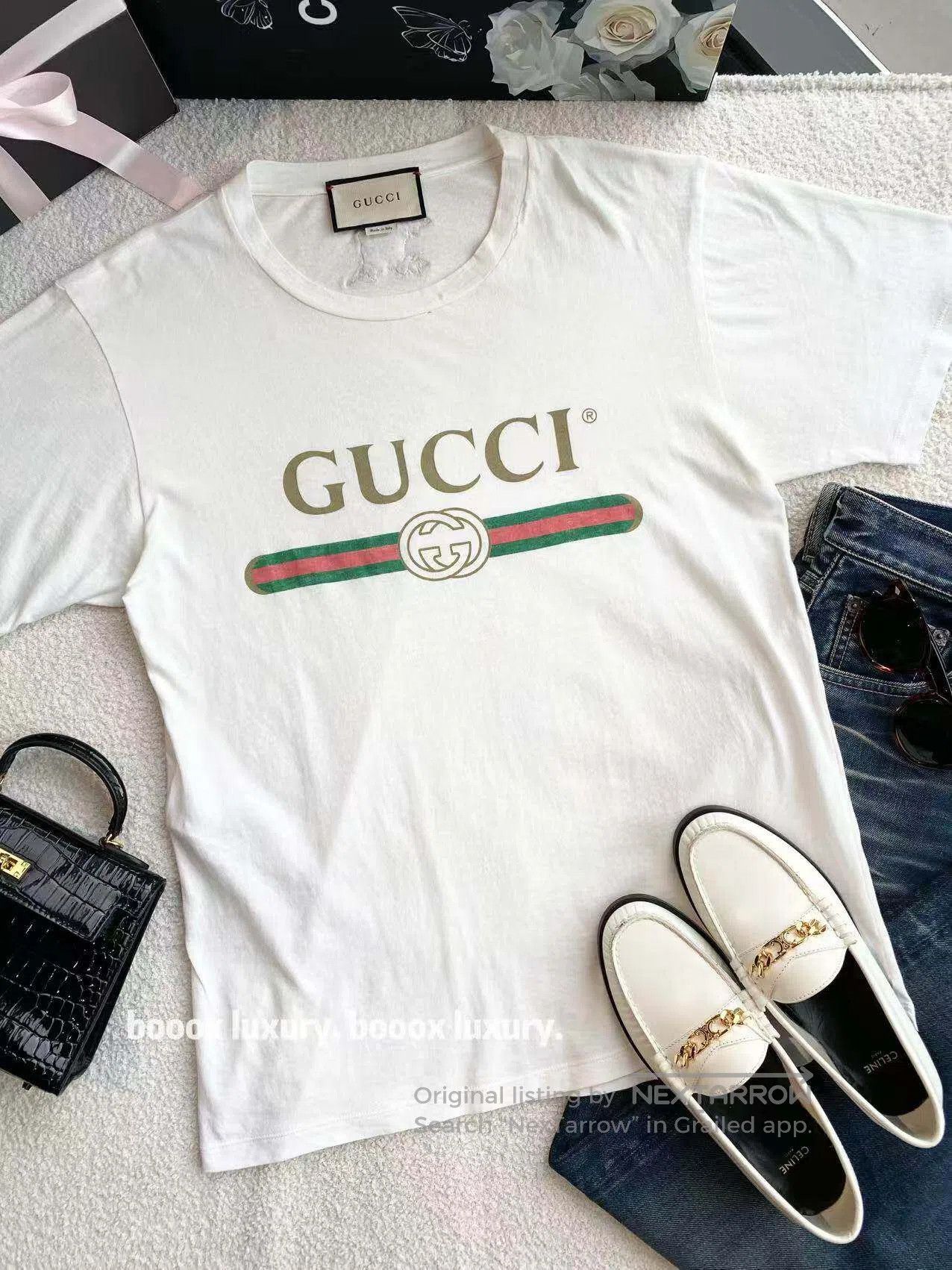 Gucci Guicci The belt is embroidered with double G letter logo s Size XS / US 0-2 / IT 36-38 - 1 Thumbnail