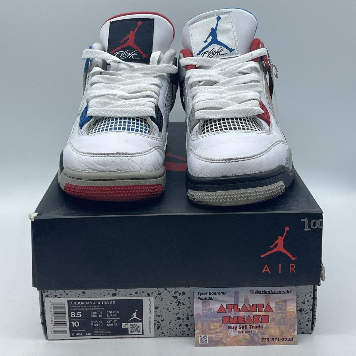 Jordan Brand Air Jordan 4 what the 4 Size US 8.5 / EU 41-42 - 2 Thumbnail