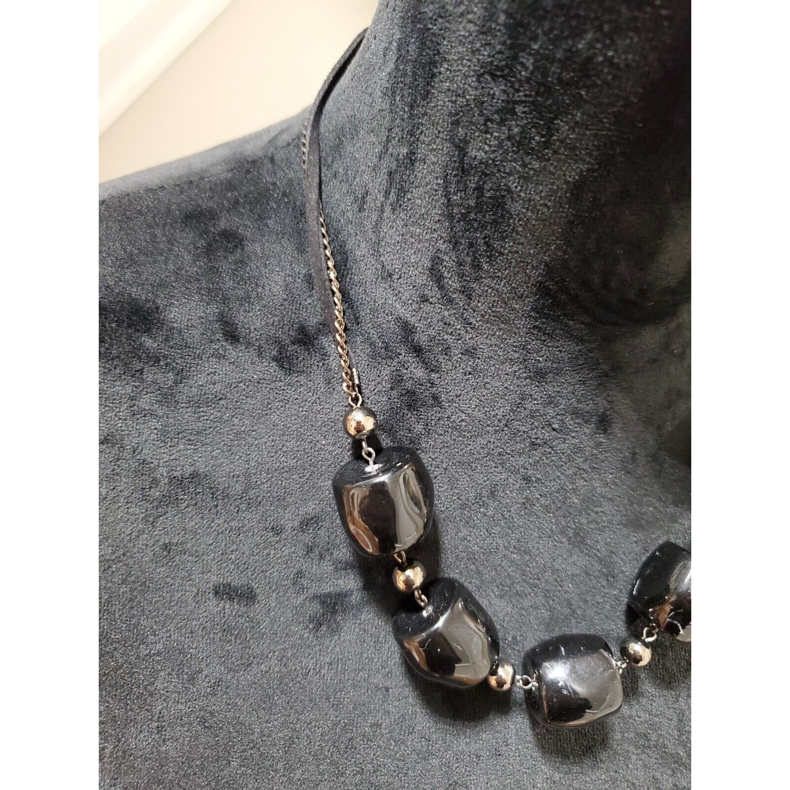 Other Women's Beaded Choker Stylish Statement Pewter Necklace Size ONE SIZE - 2 Thumbnail