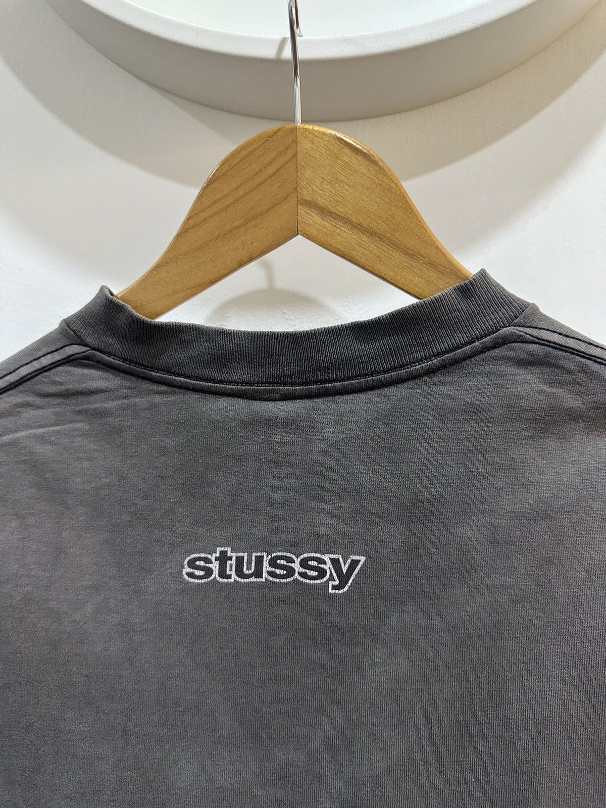 Stussy × Vintage Vintage-1990 Stussy OG Logo Sun Faded Tshirt Made In Usa Size US L / EU 52-54 / 3 - 10 Thumbnail