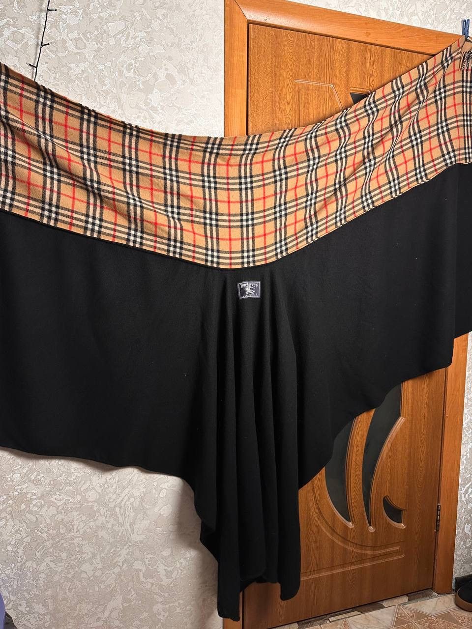 Burberry Burberrys Vintage Nova Check Lambswool Cape Poncho Rare Size ONE SIZE - 5 Thumbnail