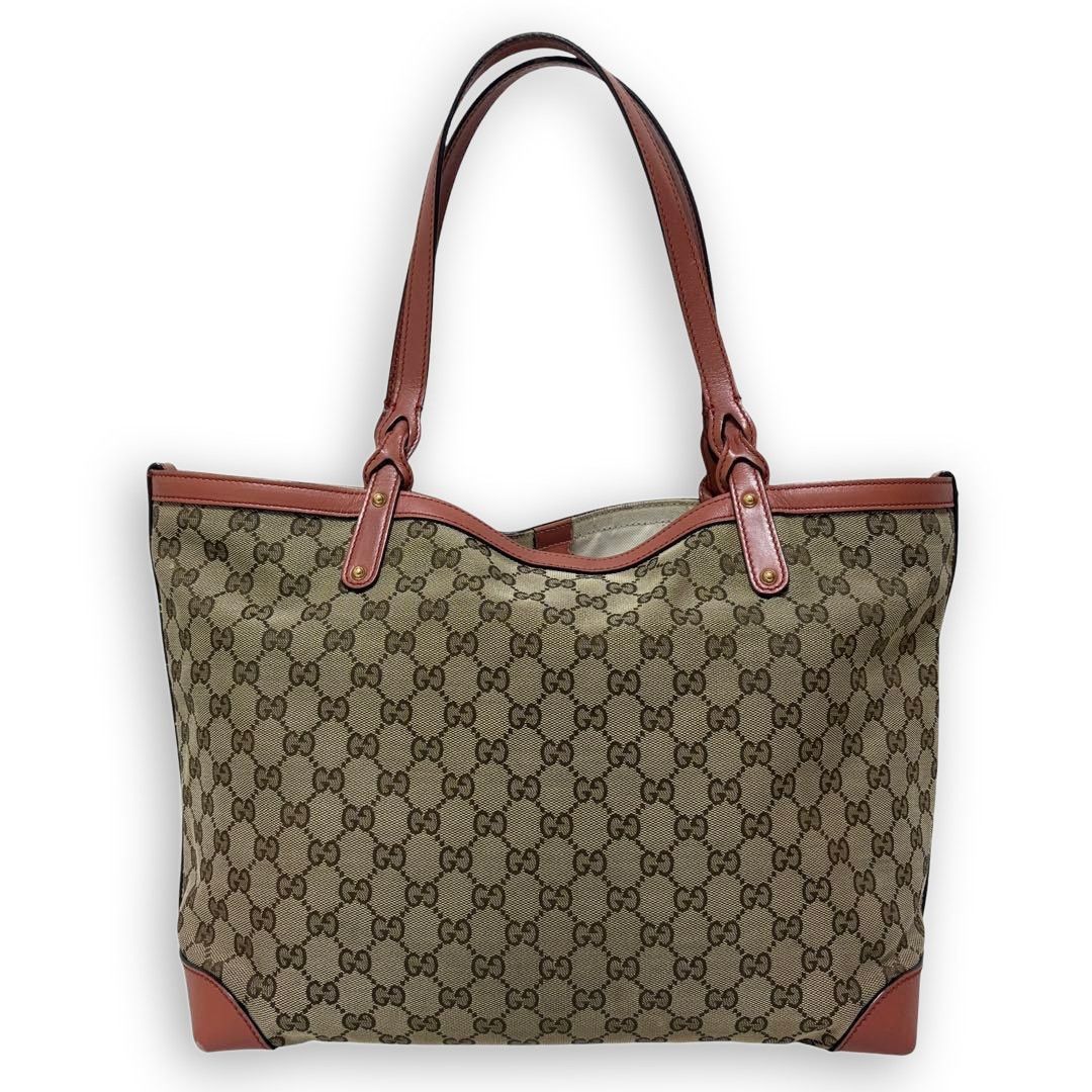 Gucci Gucci - GG Canvas Tote Bag Beige Preloved Size ONE SIZE - 2 Thumbnail