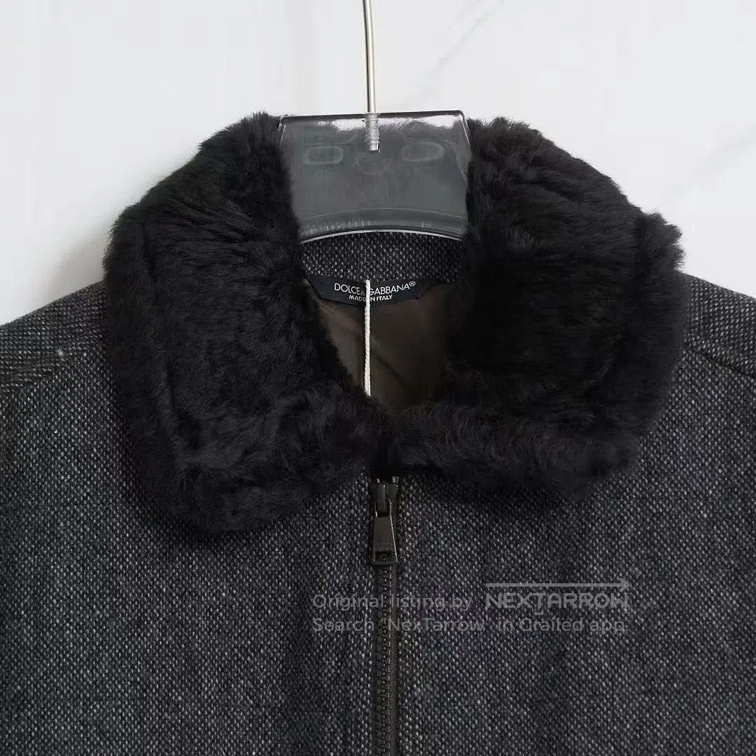 Dolce & Gabbana Dolce&Gabbana Men's Fur Collar Padded Coat. Size US M / EU 48-50 / 2 - 2 Thumbnail