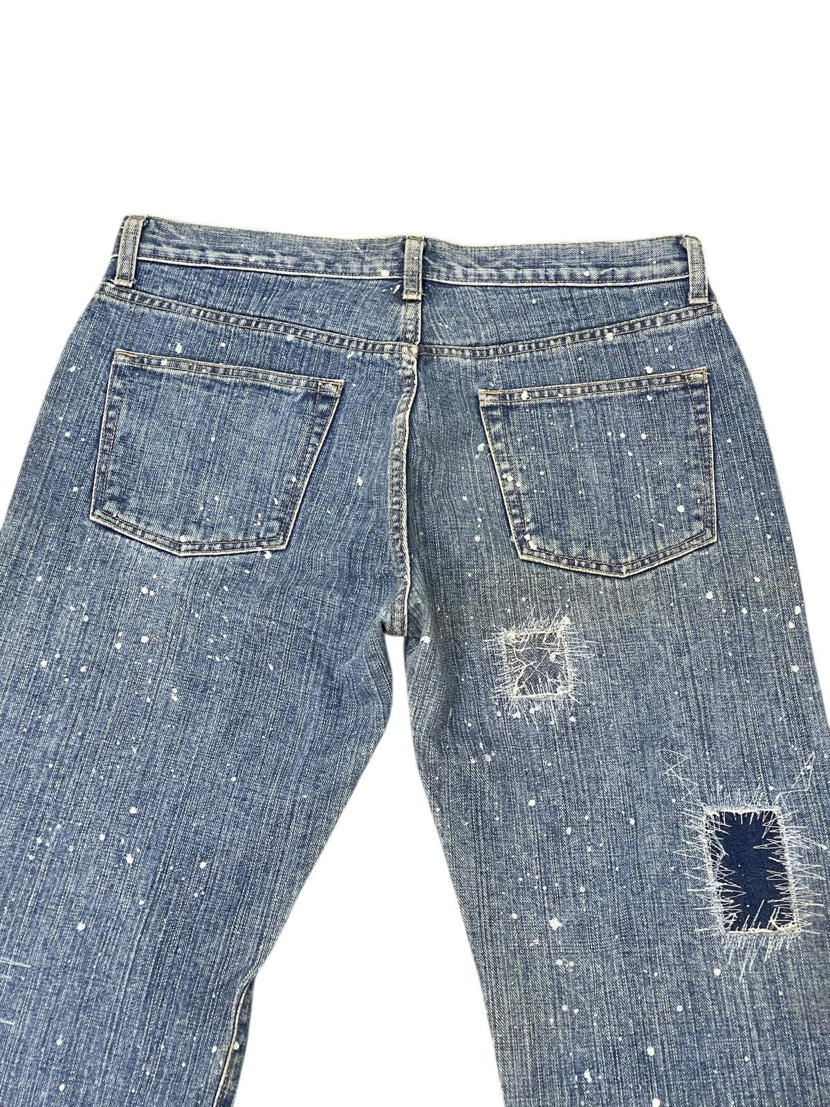 Japanese Brand Patchwork Jeans Global Work Painted Regular 3🟦8 Size US 32 / EU 48 - 15 Thumbnail
