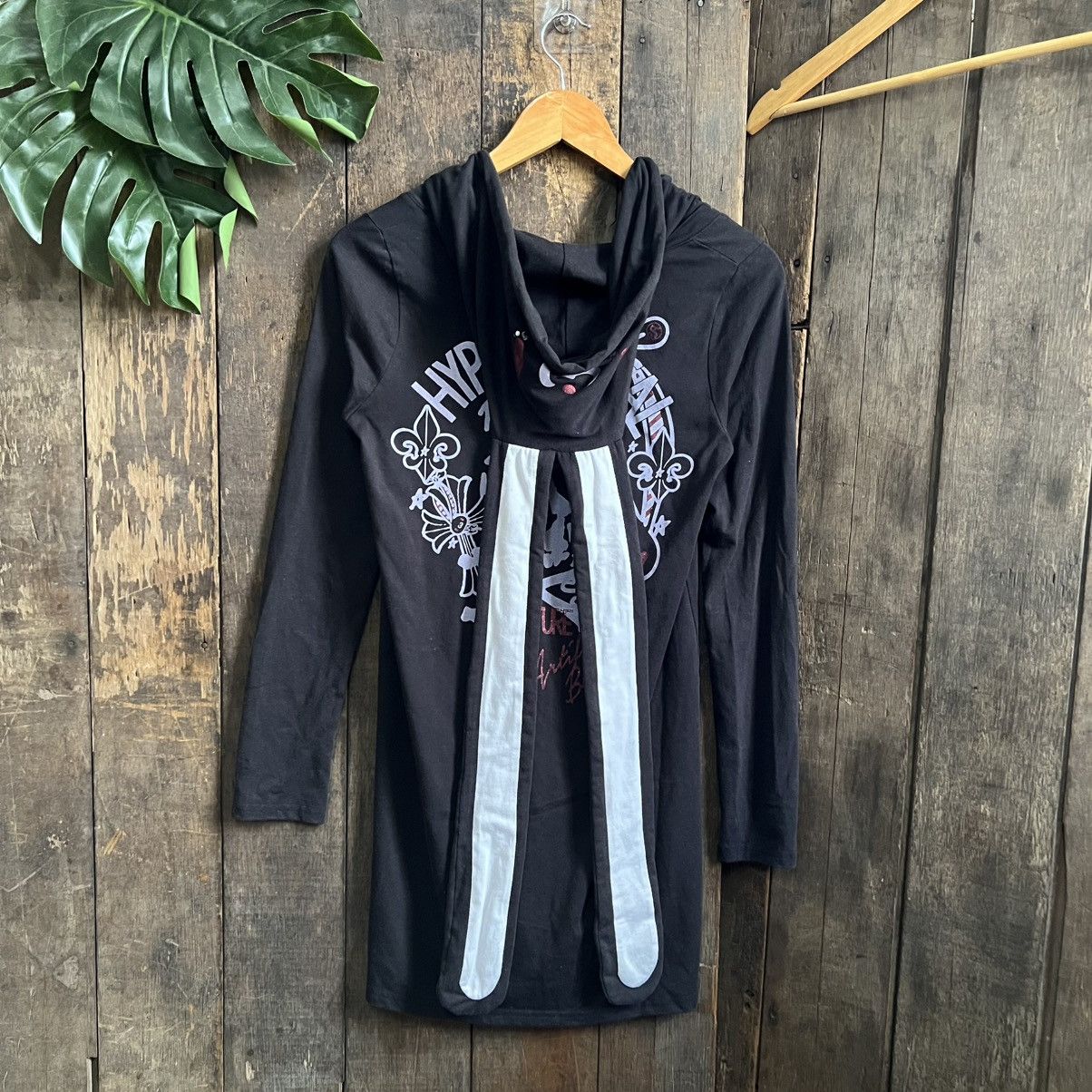 Japanese Brand Ghost Of Harlem Han O-Usagi Punk Rabbit Hoodie Size S / US 4 / IT 40 - 2 Thumbnail