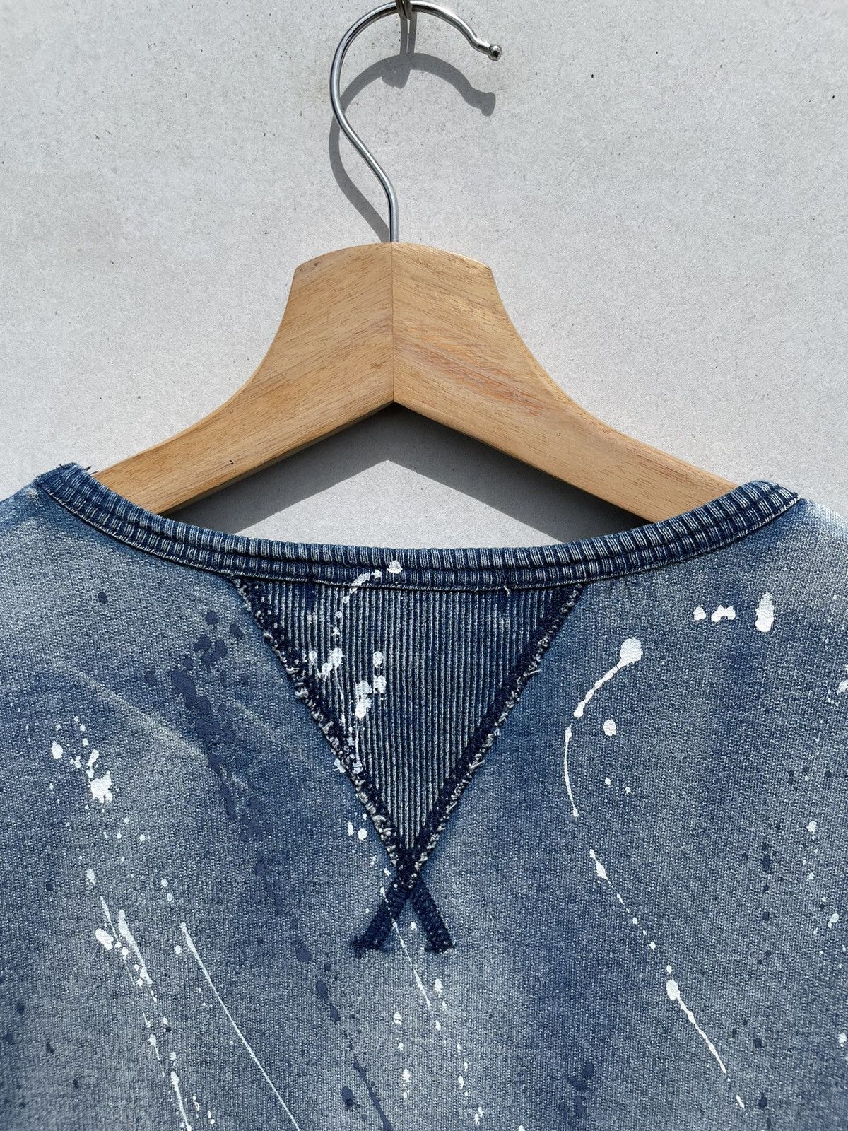 Japanese Brand RARE🔥 Splatter Washed Blue Sweatshirt Growth By Grail Size US S / EU 44-46 / 1 - 4 Thumbnail