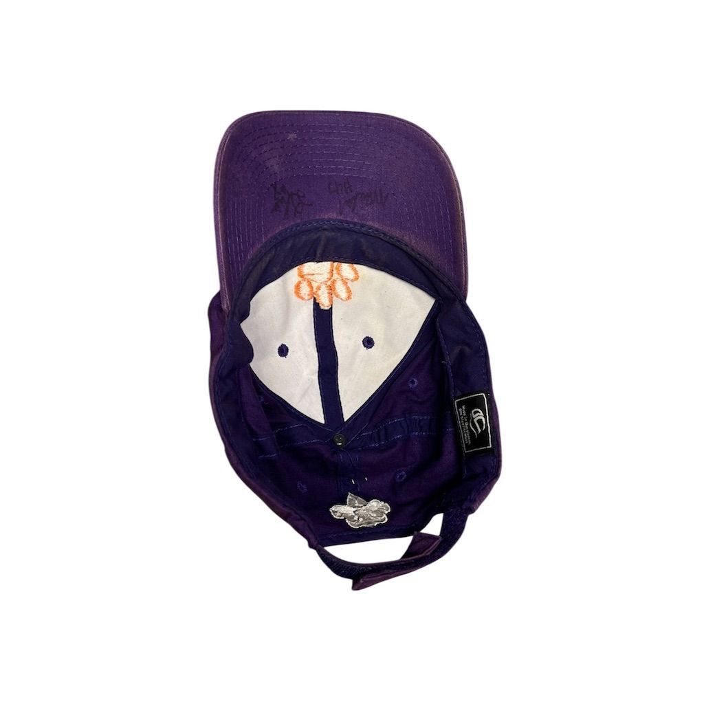 NCAA Purple Y2K Clemson Autographed Hat natural sun distress Size ONE SIZE - 11 Thumbnail