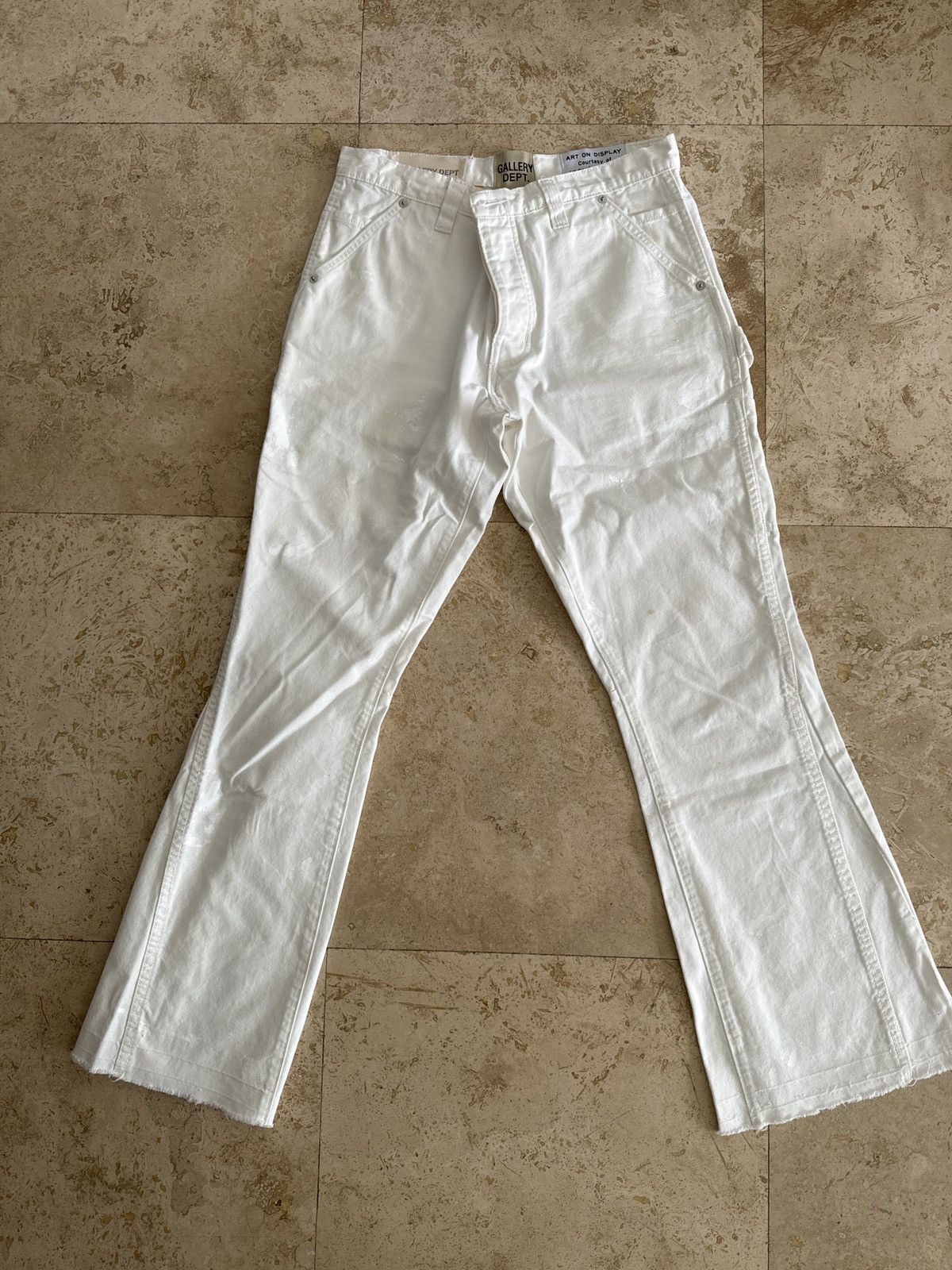 image of Gallery Dept Stadium Uniform Pant in White, Men's (Size 32)