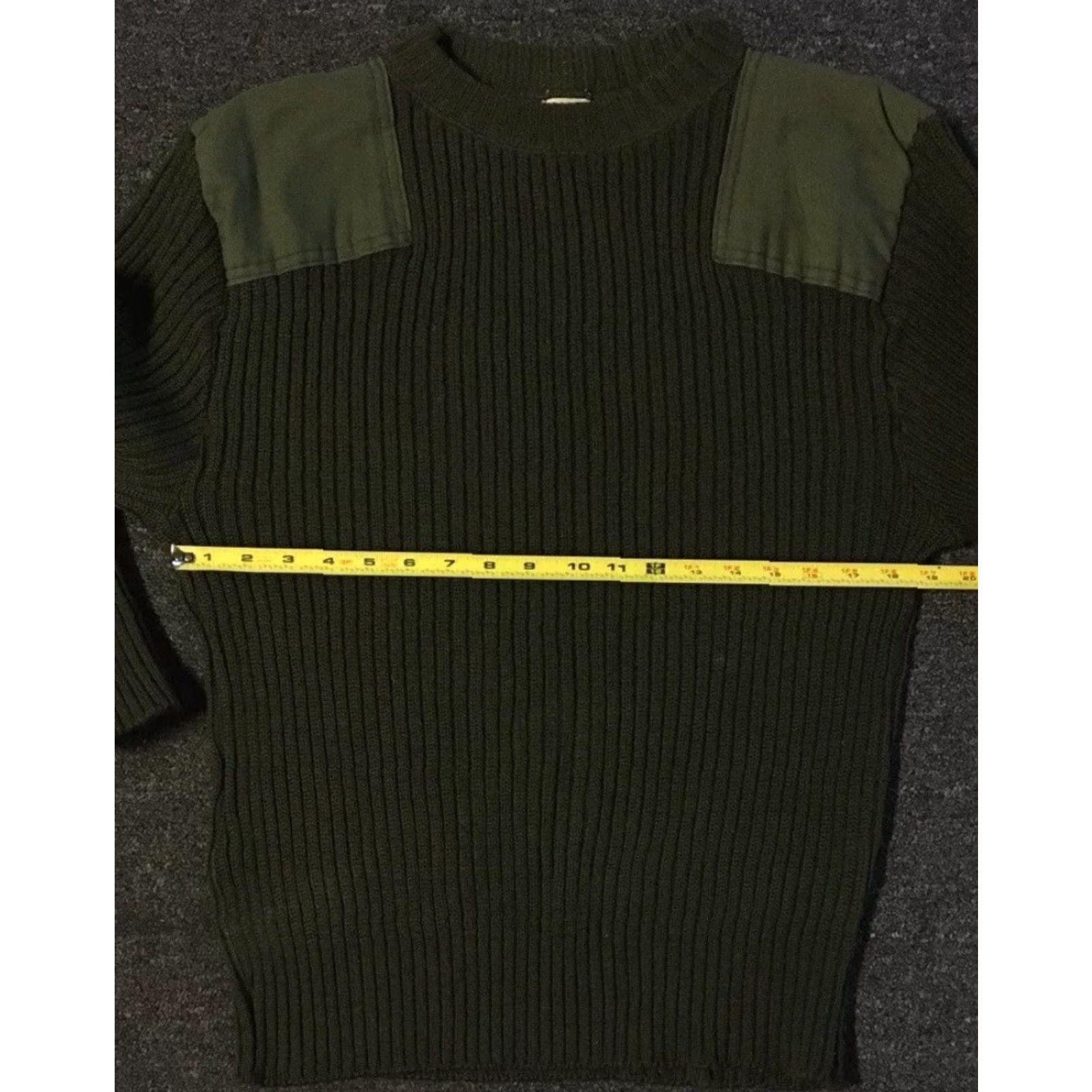 Vintage VINTAGE Army Wool Knit Sweater 40 US Navy Men Green 90s Grunge USMC Military Marines Sailor Pullover Sweatshirt Knit Pattern Long Sleeve 40 Mens Size US L / EU 52-54 / 3 - 7 Thumbnail