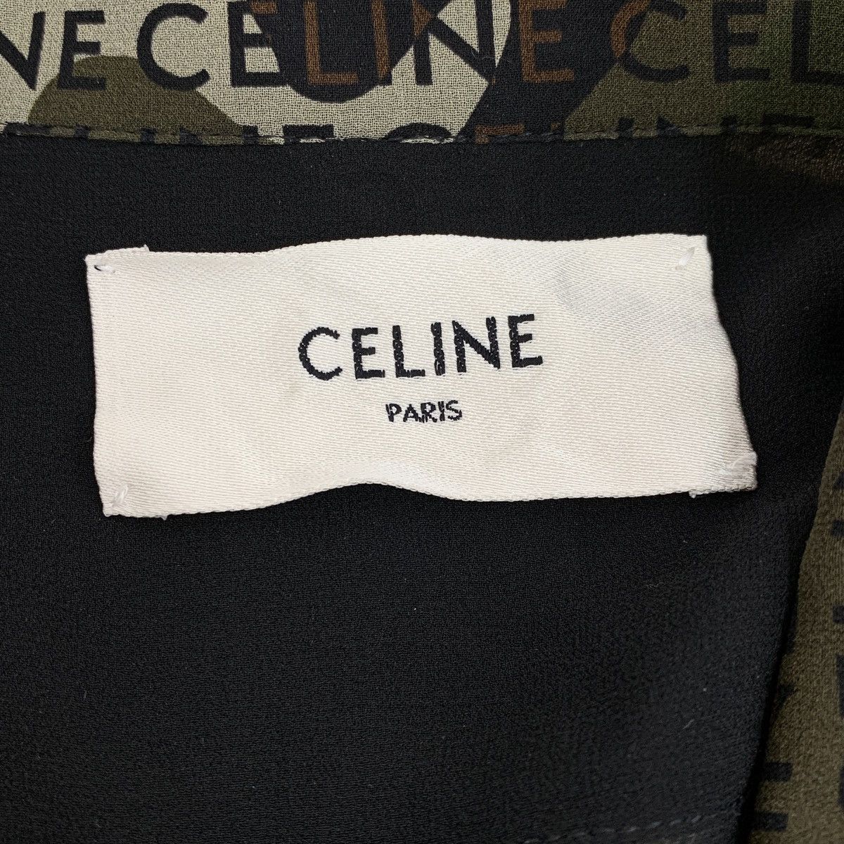 Celine Celine Camouflage Silk Lapel Short Sleeve Dress K26WX Size XS / US 0-2 / IT 36-38 - 6 Thumbnail