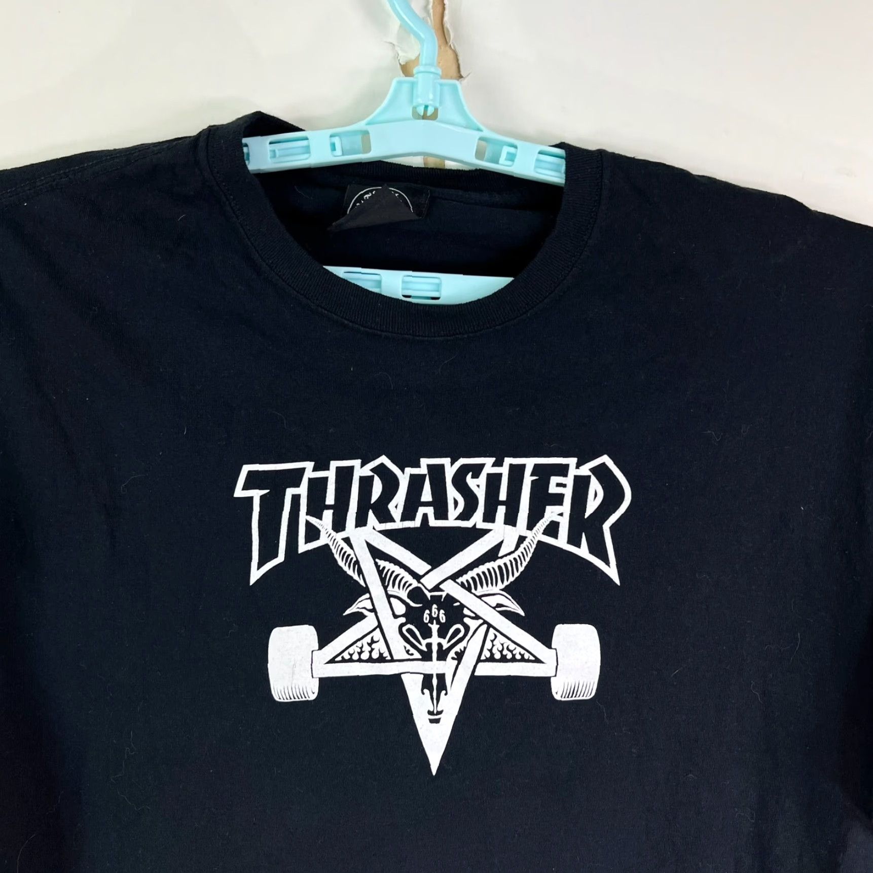 Thrasher Thrasher Short Sleeve Skate T Shirt Mens Size M Black Graphic 666 Print Size US M / EU 48-50 / 2 - 3 Thumbnail