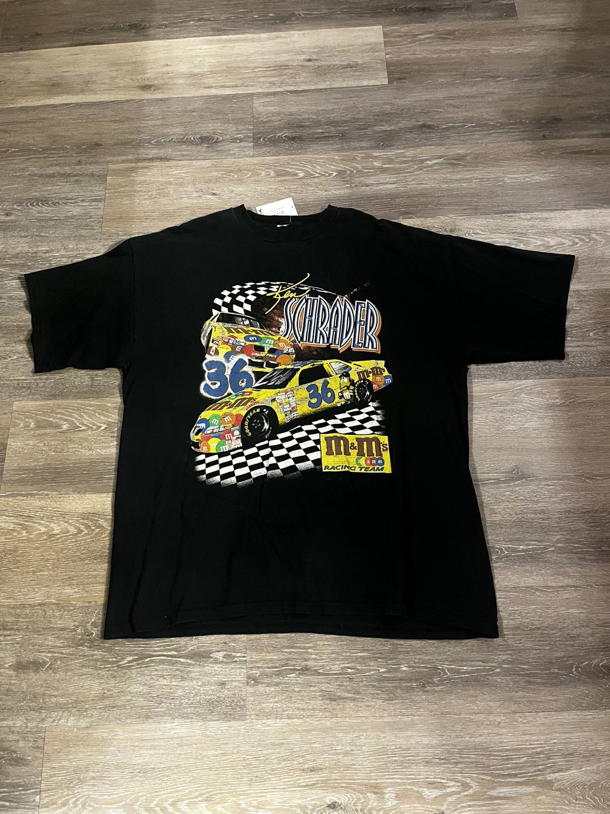 NASCAR Vtg Ken Schrader Double Sided Nascar Racing T-Shirt Size US XXL / EU 58 / 5 - 1 Thumbnail