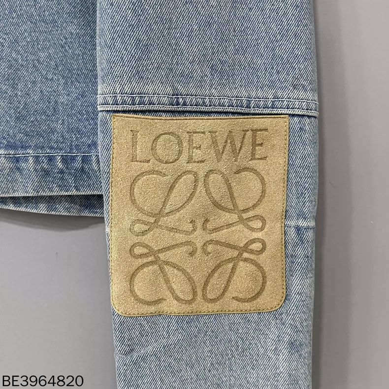 Loewe Loewe size 34 Leather logo wash jeans coat Size S / US 4 / IT 40 - 3 Thumbnail