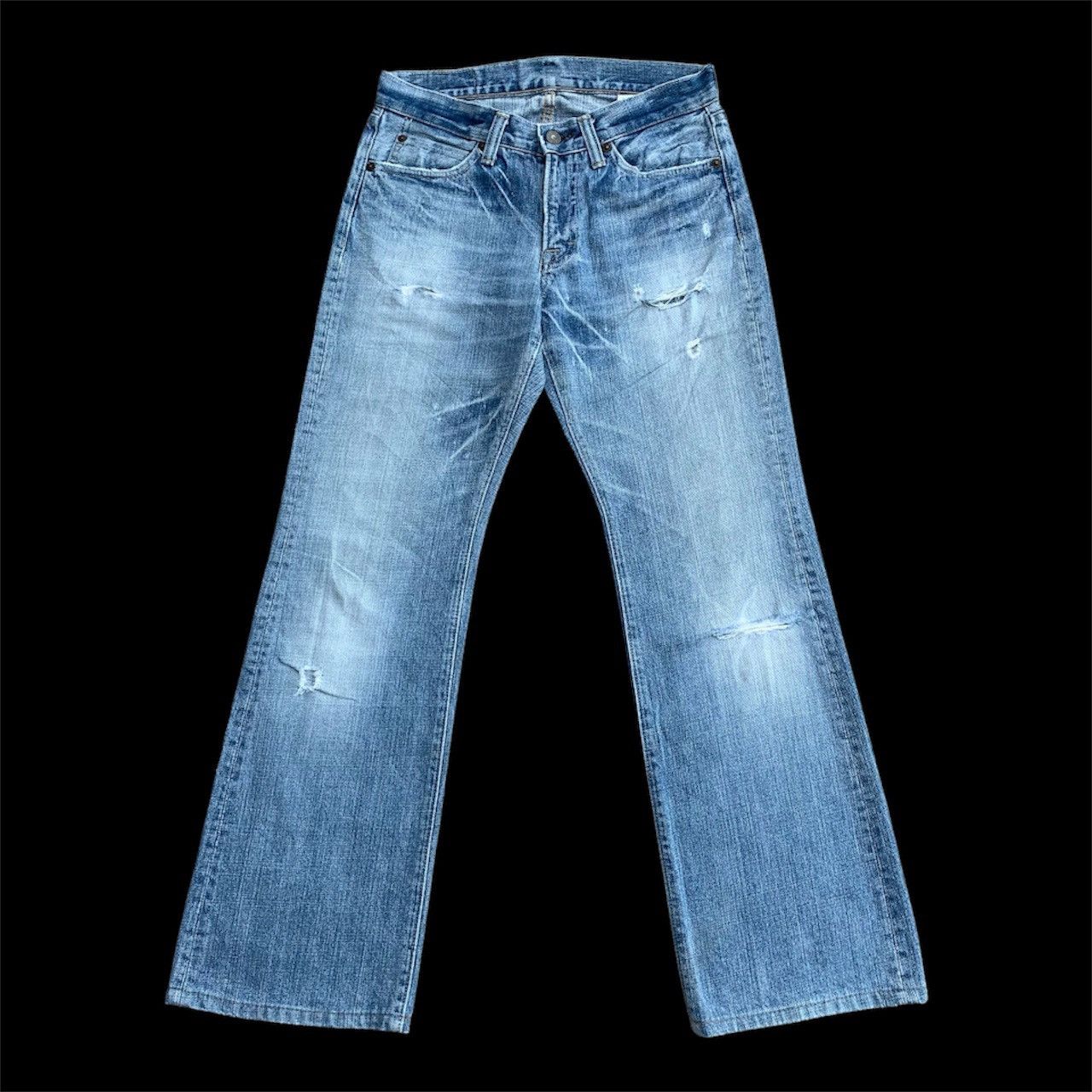 Vintage Flare Japan Distressed Bootcut Denim Jeans W28x30