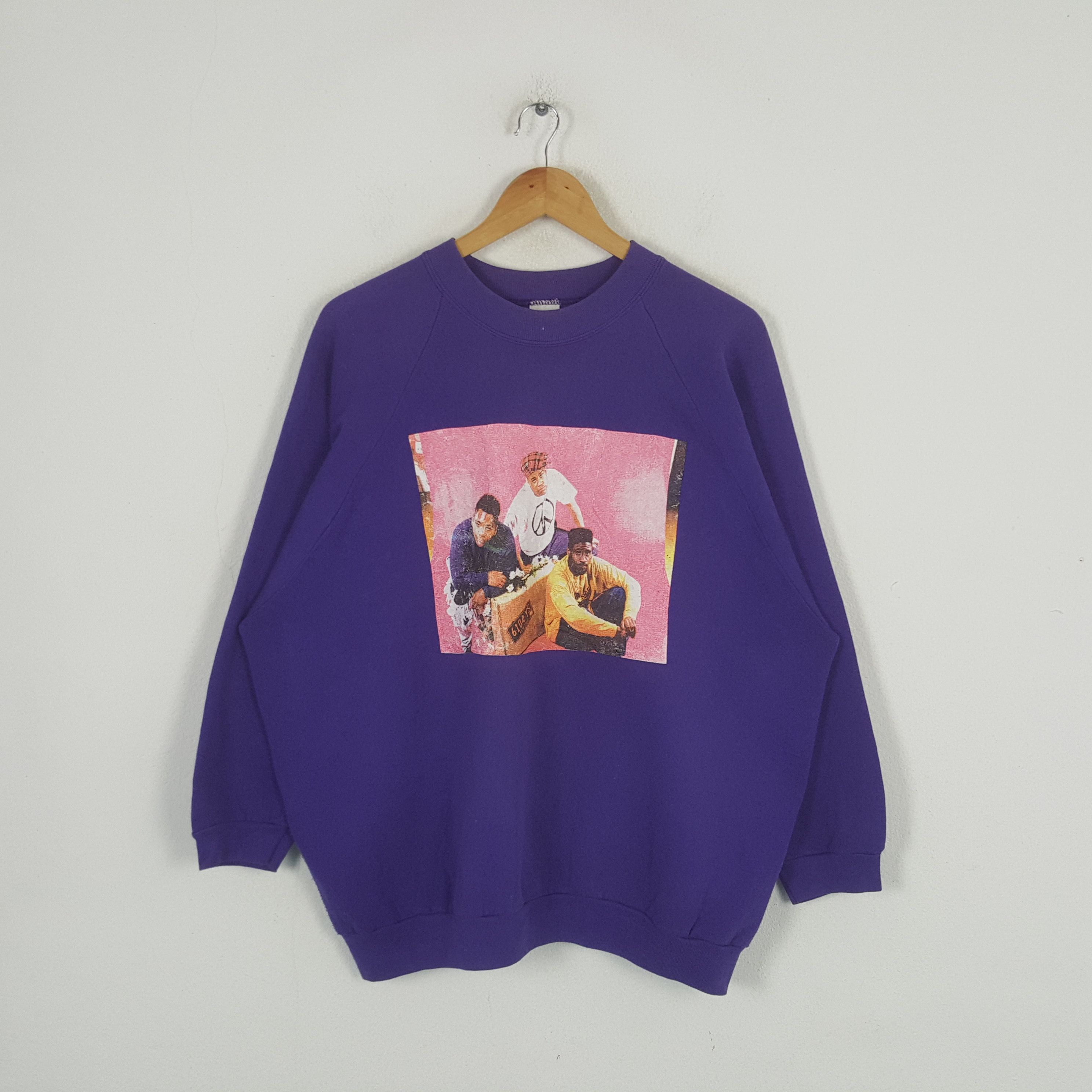 Band Tees × Rap Tees × Vintage Vintage American Hip-hop Rapper Sweatshirt C289N13 Size US XL / EU 56 / 4 - 1 Thumbnail