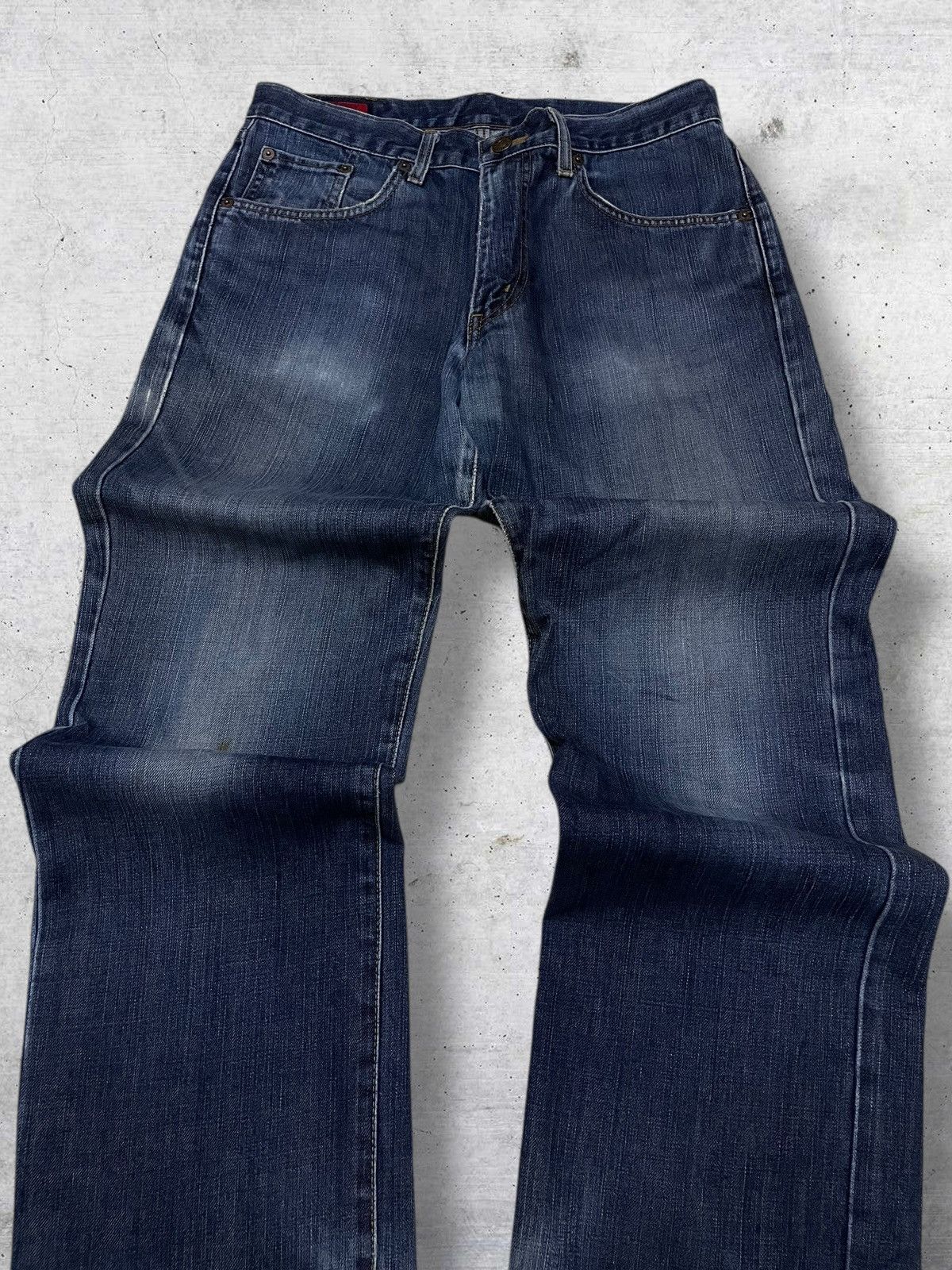 Edwin VINTAGE EDWIN 90S JAPAN OG DESIGNER RIPPED INDIGO RAW DENIM Size US 31 - 4 Thumbnail