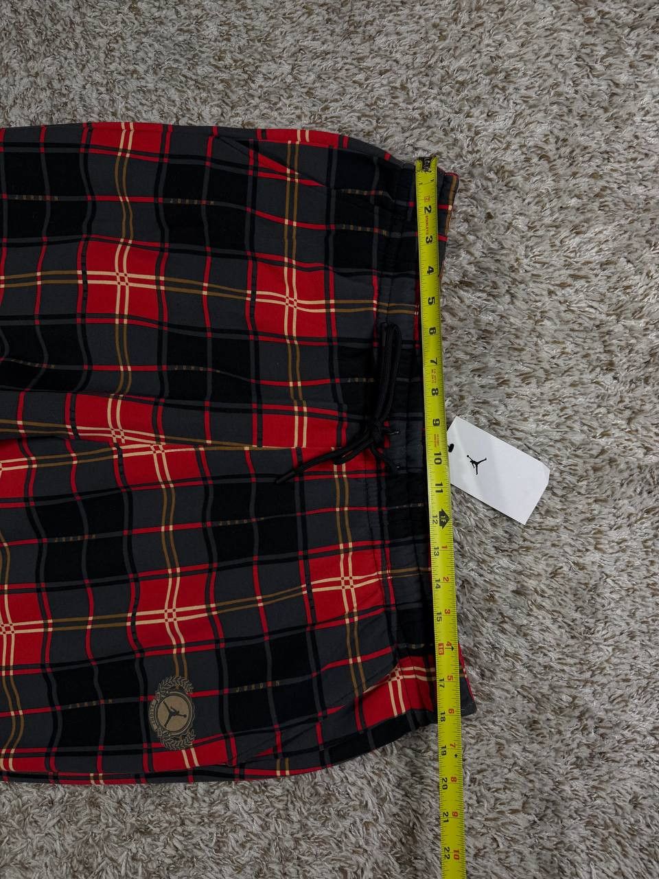 Nike Jordan Essential Festive Plaid Fleece Sweatpants DV9388-612 Size US 38 / EU 54 - 6 Thumbnail
