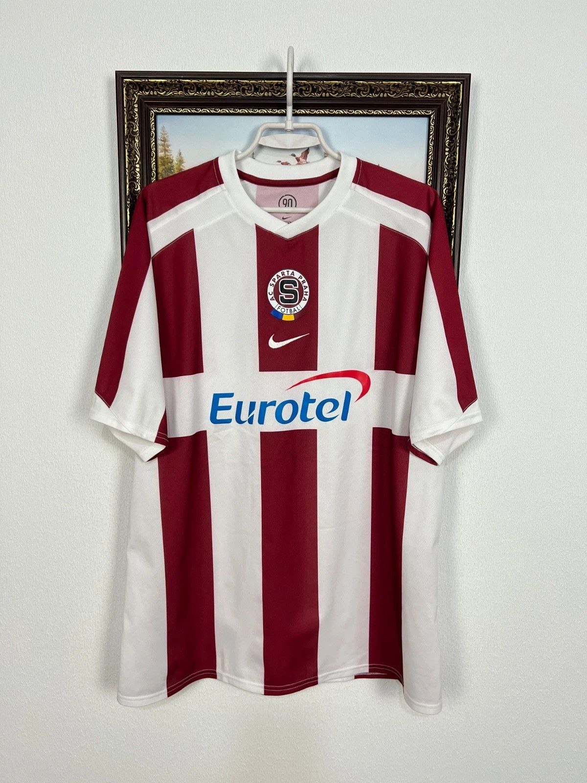 Nike Sparta Praha football shirt 2005 Soccer Nike Jersey Trikot Size US XL / EU 56 / 4 - 1 Thumbnail