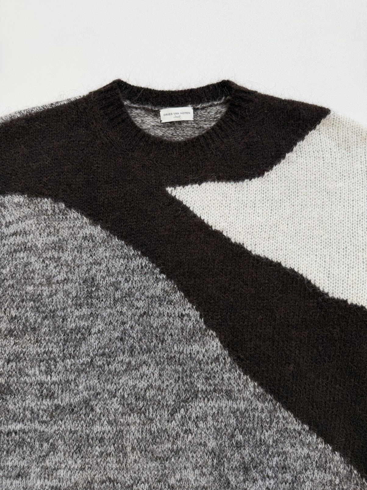 Dries Van Noten Abstract Weave Alpaca Wool Sweater Size US M / EU 48-50 / 2 - 4 Thumbnail