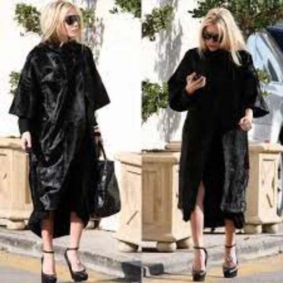 Marni Marni Agnello Lamb Silk Lined Patch Leather Fur Midi Cape Hi Size M / US 6-8 / IT 42-44 - 3 Thumbnail
