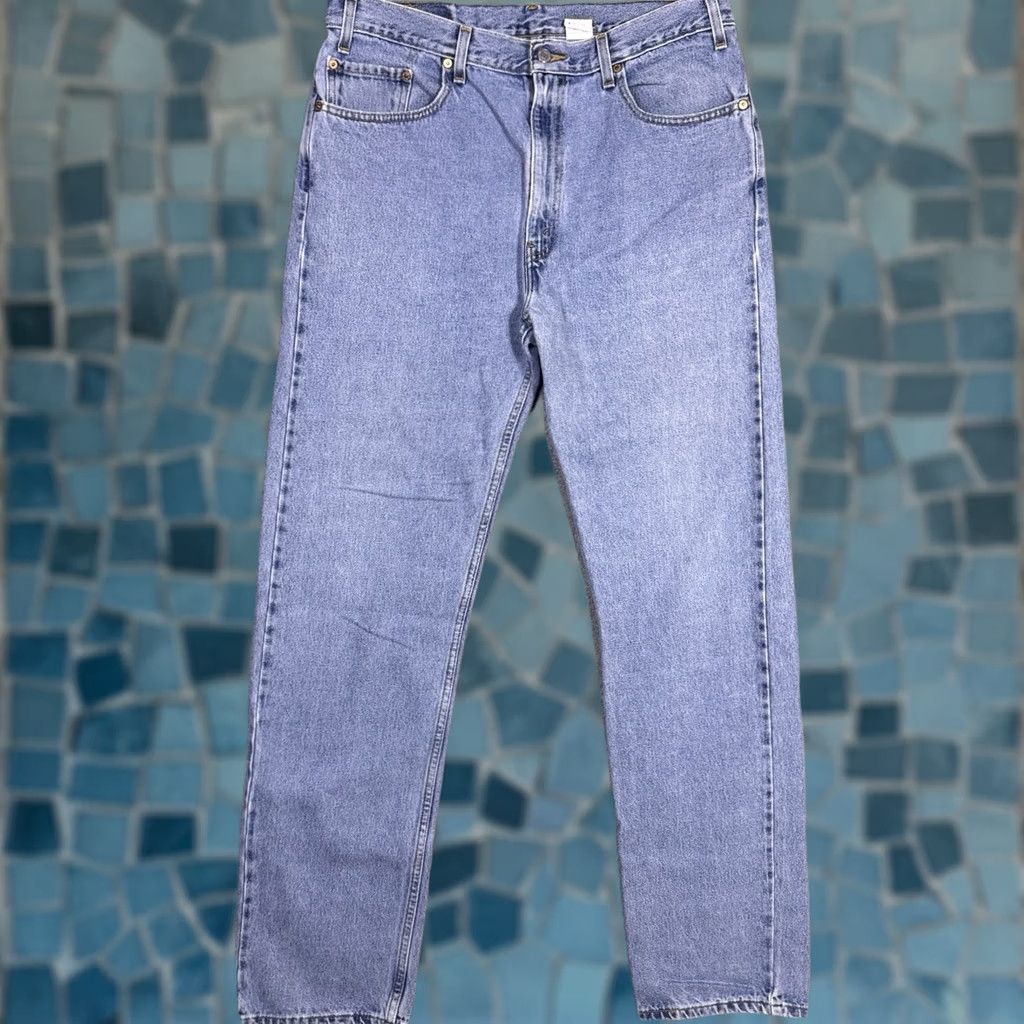 Levi's VINTAGE Levi's 505 Jeans Mens 36x36 Straight Lightwash 90s Paper Tag Bat Wing Y2K Size US 36 / EU 52 - 1 Thumbnail