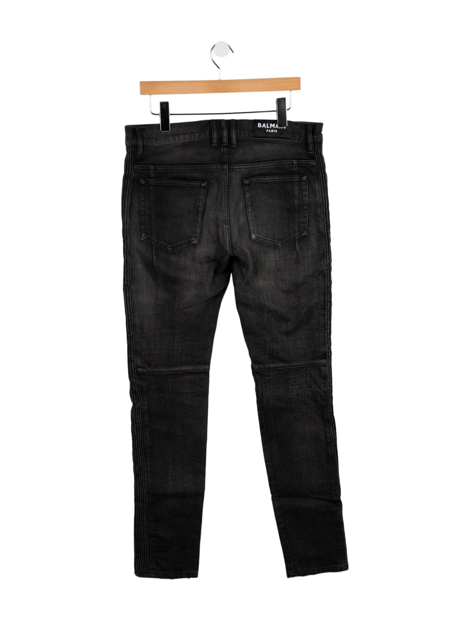 Balmain o1w1db10624 Jeans in Black Size US 30 / EU 46 - 2 Thumbnail