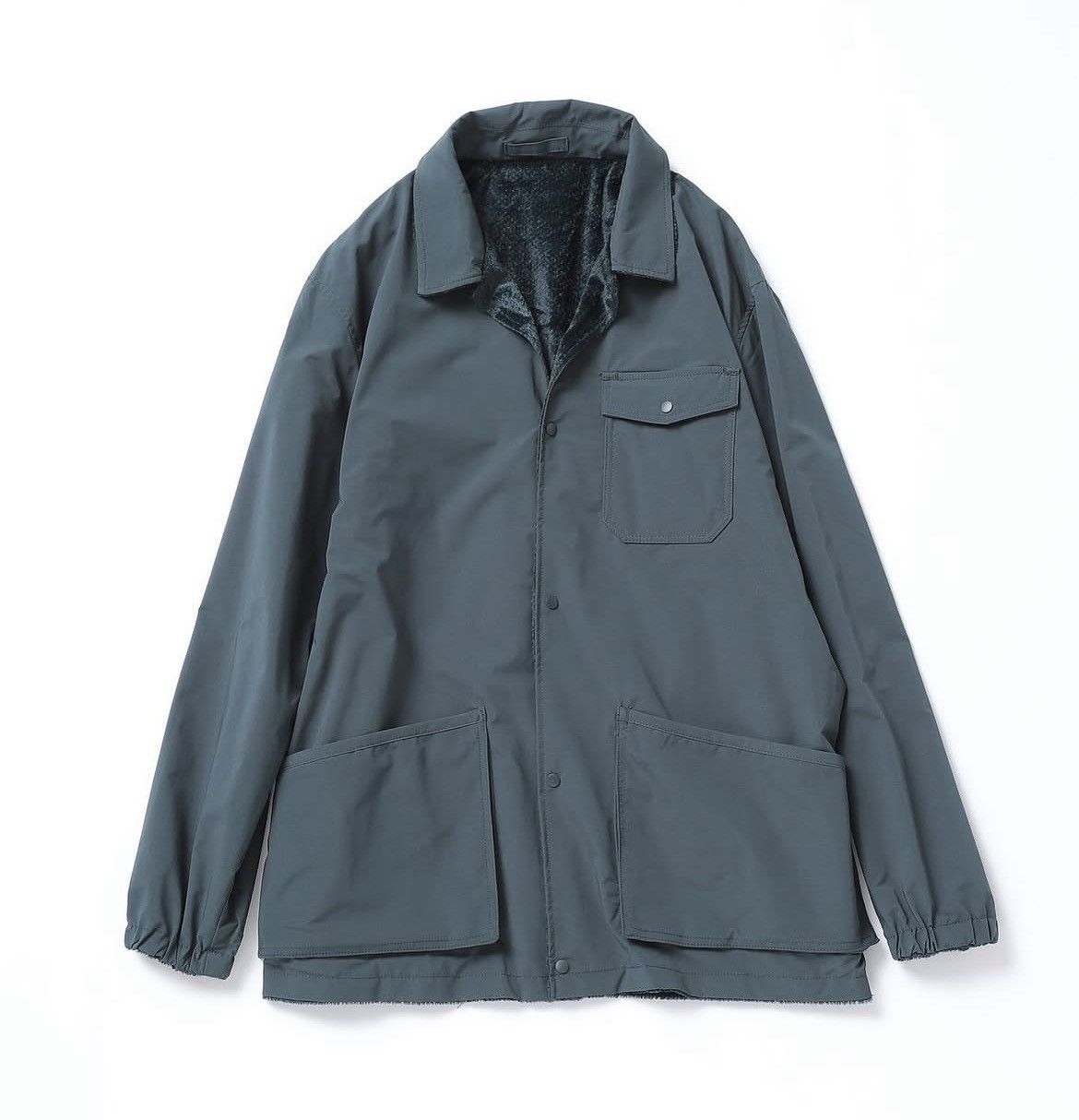 Beams Plus Fuwatech Reversible Shirt Jacket Blue Green Size US L / EU 52-54 / 3 - 11 Thumbnail
