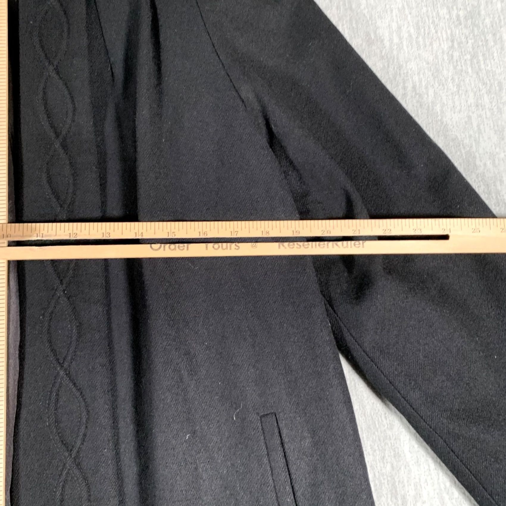 Vintage Vintage Alorna Coat Womens Medium Black 80s Wool Size M / US 6-8 / IT 42-44 - 5 Thumbnail