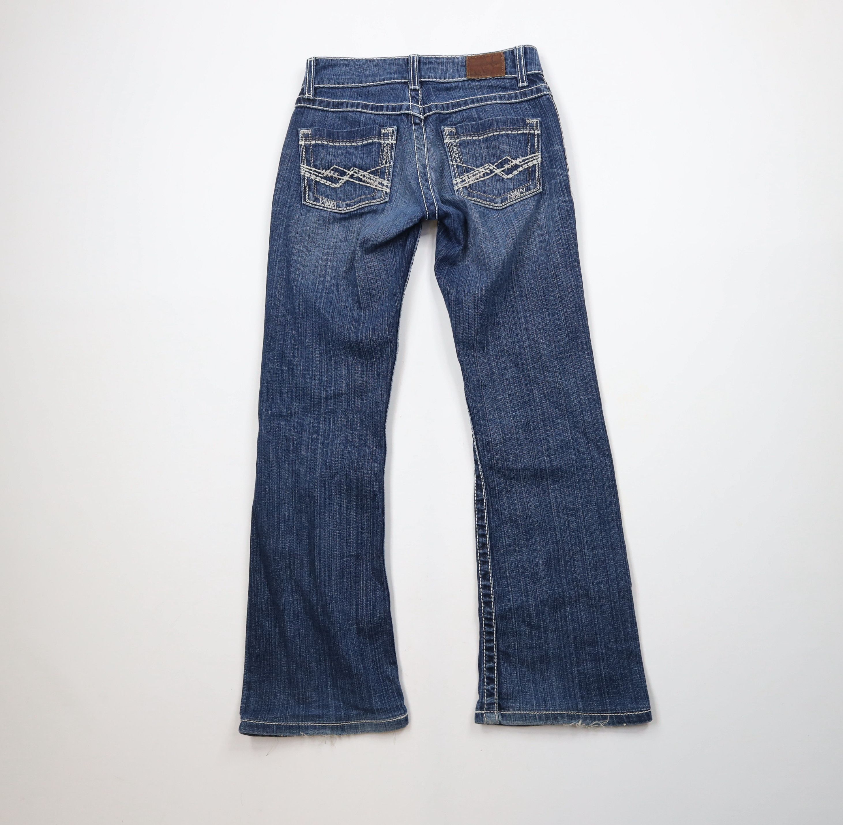 Vintage Buckle BKE Thick Stitch Culture Bootcut Flared Denim Jeans Size 25" / US 0 / IT 36 - 9 Thumbnail