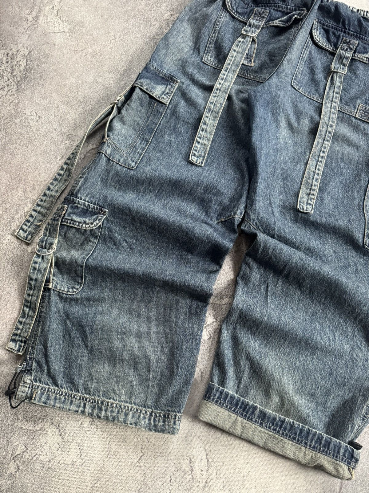 If Six Was Nine Retro 90s pants jeans baggy cargo trouser Multipocket L.G.B. Size 28" / US 6 / IT 42 - 2 Thumbnail