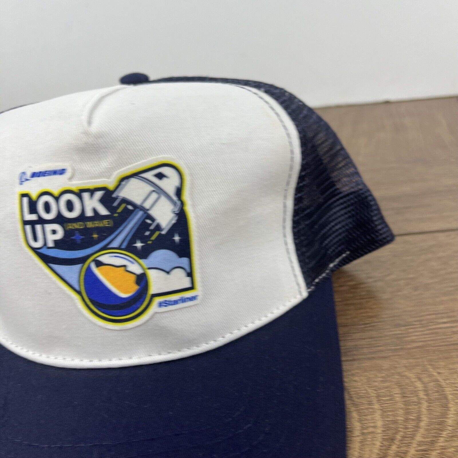 Other Look Up Hat Boeing Snapback Hat Blue Adjustable Hat Blue Adu Size ONE SIZE - 7 Thumbnail